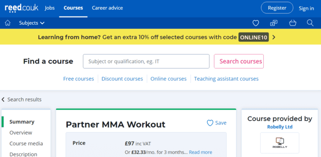 reed learn mma lessons online