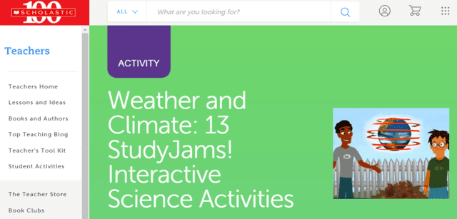 scholastic learn weather lessons online