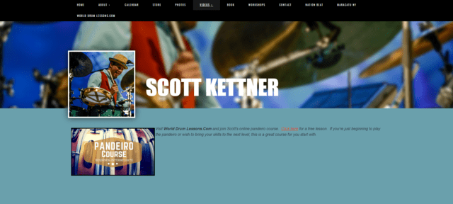 scottkettner learn pandeiro lessons online