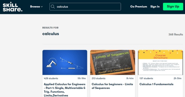 skillshare learn calculus lessons online