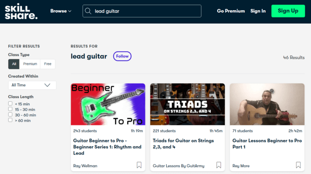 Skillshare Learn Lead Guitar Lessons Online