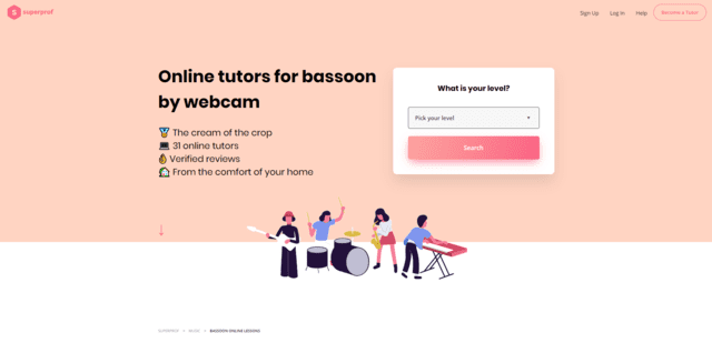 superprof learn bassoon lessons online