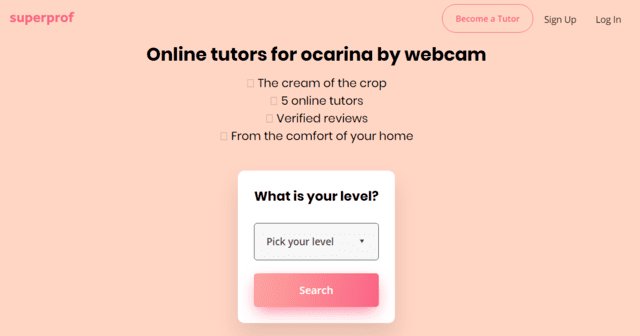 superprof learn ocarina lessons online