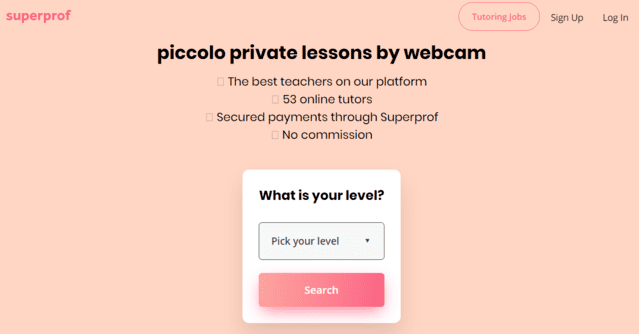 superprof learn piccolo lessons online