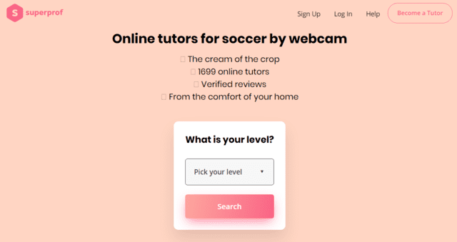 Superprof Learn Soccer Lessons Online