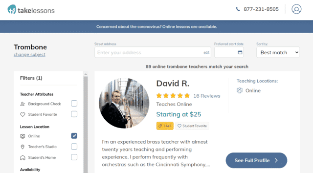 Takelessons Learn Trombone Lessons Online