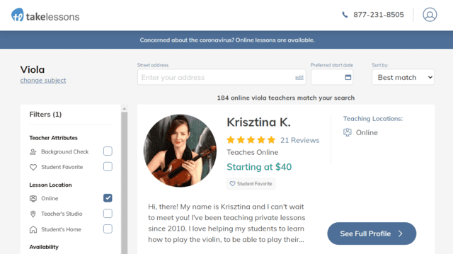 Takelessons Learn Viola Lessons Online