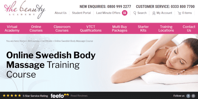 thebeautyacademy learn massage lessons online