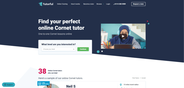 tutorful learn cornet lessons online