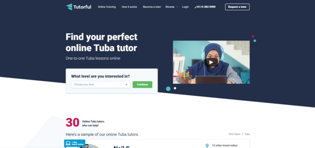 tutorful learn tuba lessons online