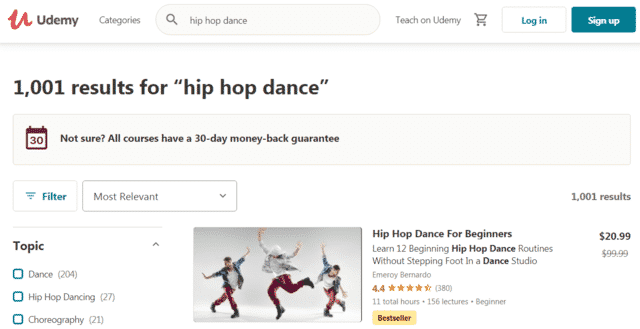 udemy learn hip hop dance lessons online