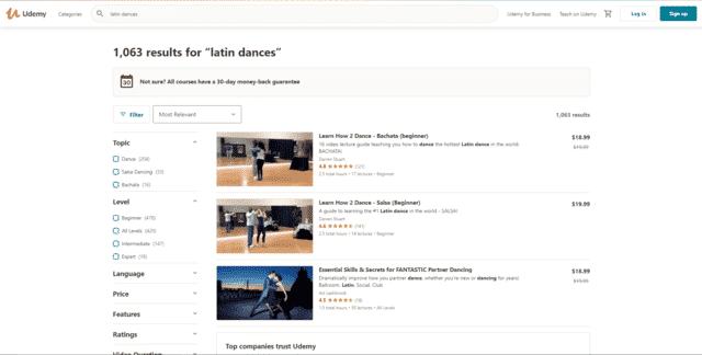 udemy learn latin dance lessons online