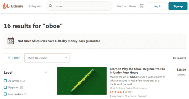 Udemy Learn Oboe Lessons Online