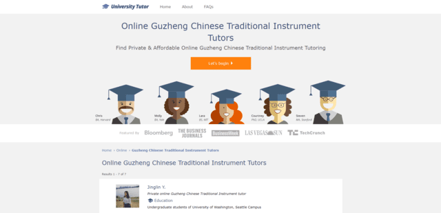 universitytutor learn guzheng lessons online