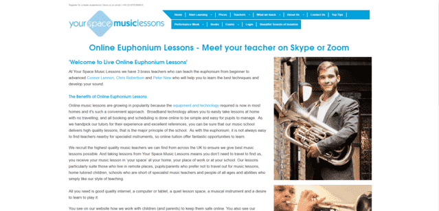 yourspacemusiclessons learn euphonium lessons online