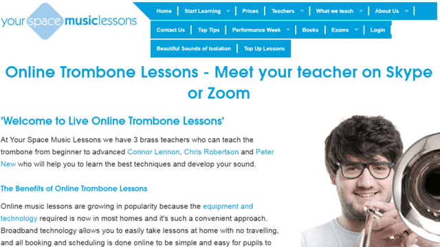 Yourspacemusiclessons Learn Trombone Lessons Online