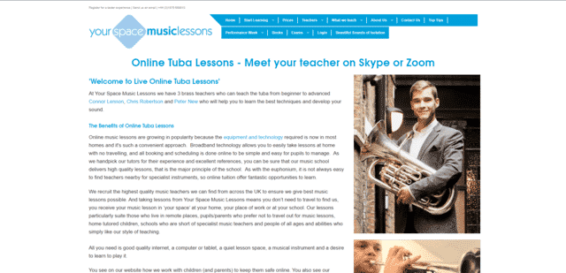 yourspacemusiclessons learn tuba lessons online