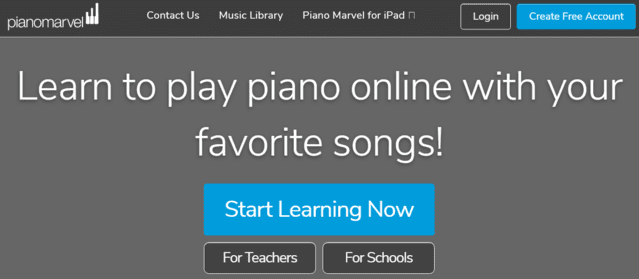 pianomarvel learn piano lessons online