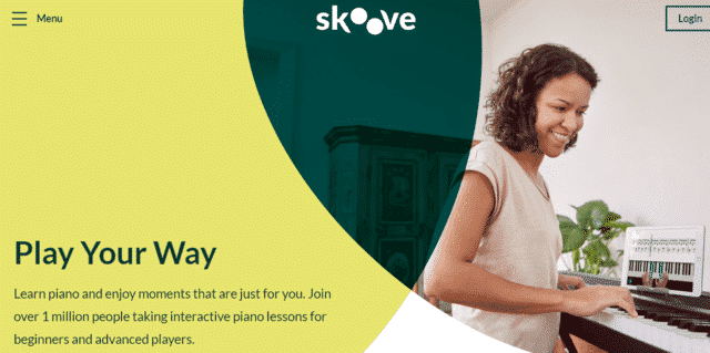 skoove learn piano lessons online