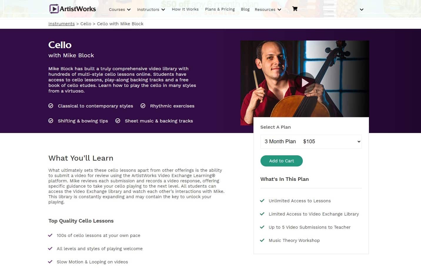 Artistworks Mike Block Cello Lessons Review