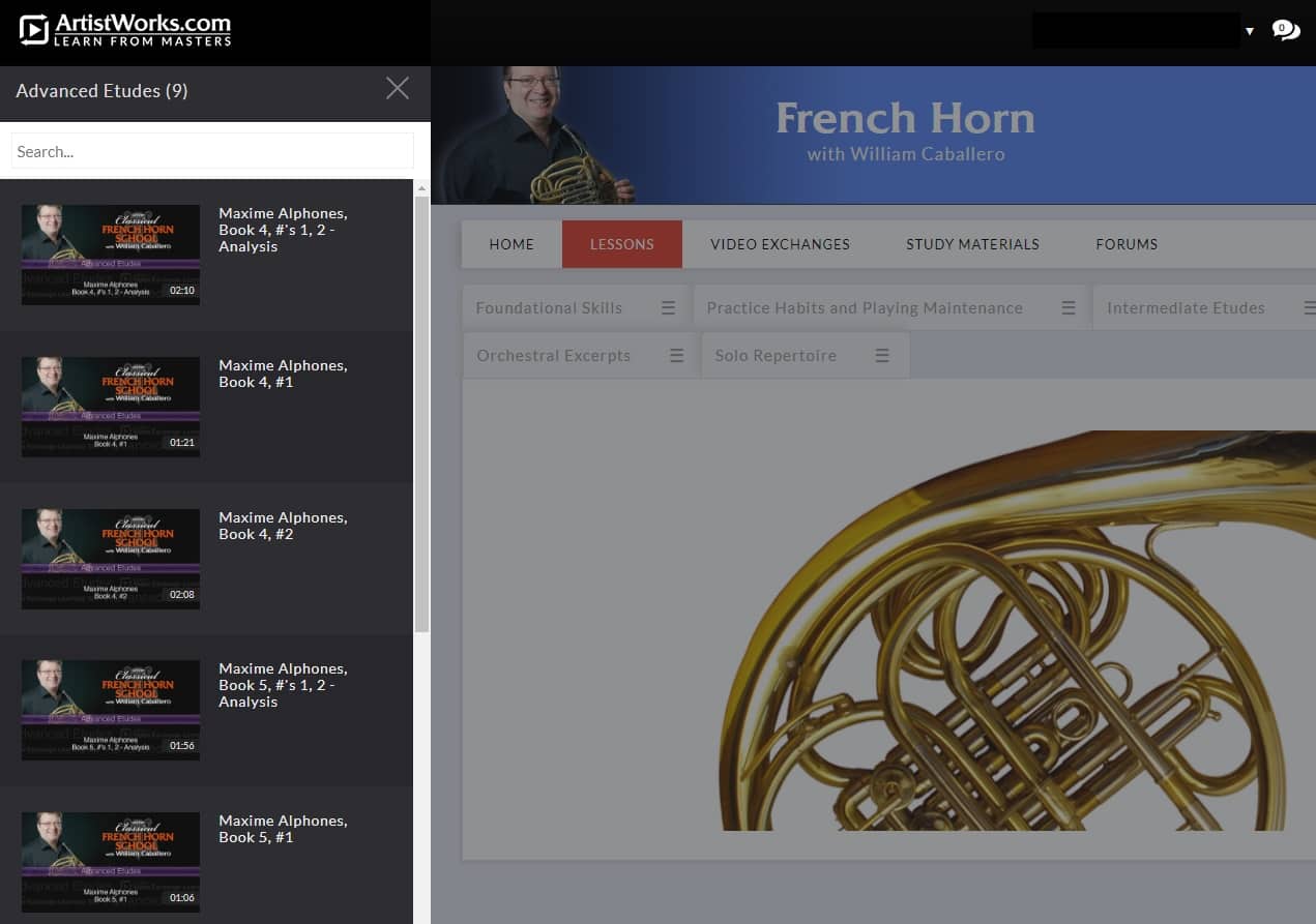 Artistworks french horn lessons