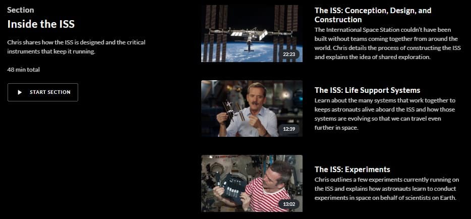 MasterClass Chris Hadfield Inside the ISS