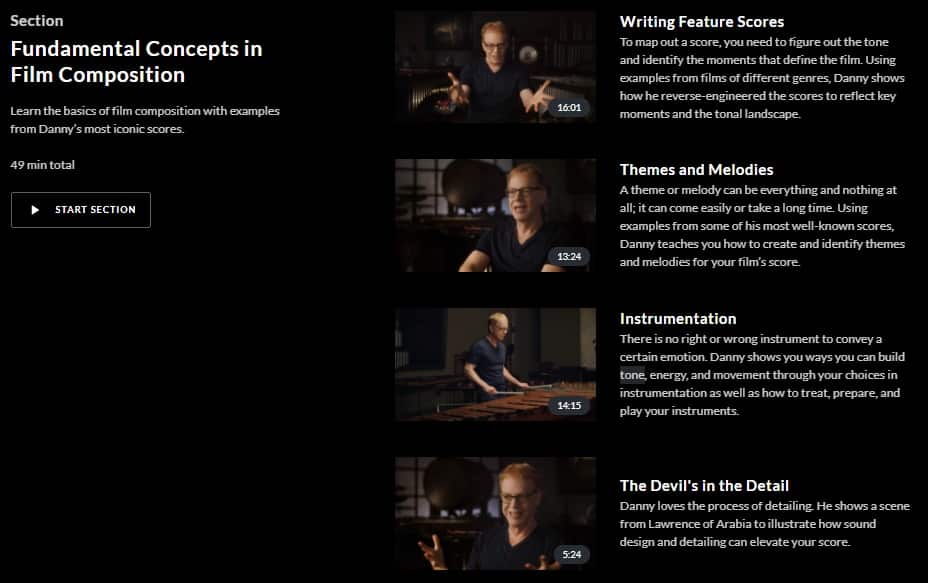 MasterClass Danny Elfman Fundamental Concepts in Film Composition