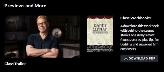 MasterClass Danny Elfman Workbook