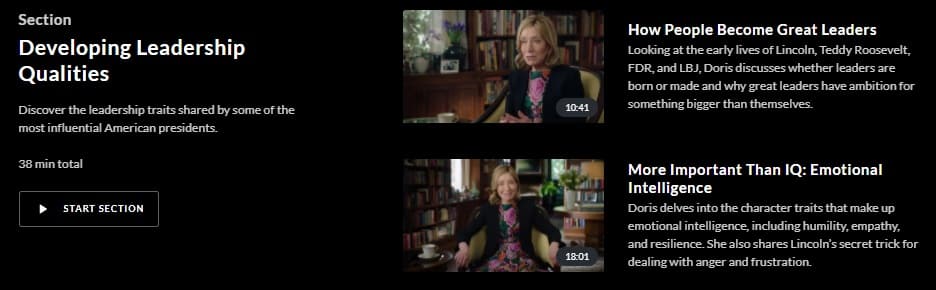 MasterClass Doris Kearns Goodwin Developing Leadership Qualities