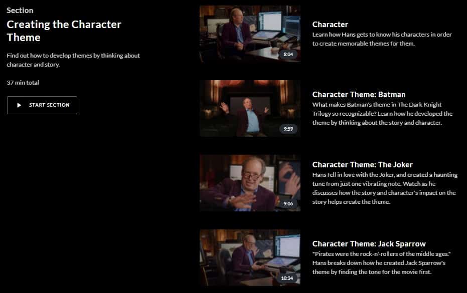 MasterClass Hans Zimmer Creating Character Theme
