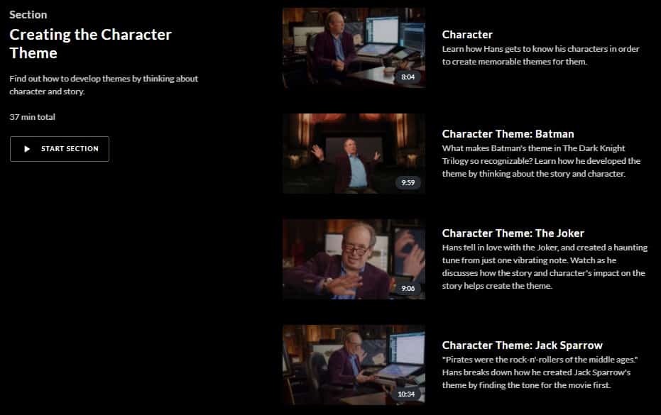 MasterClass Hans Zimmer Creating Character Theme