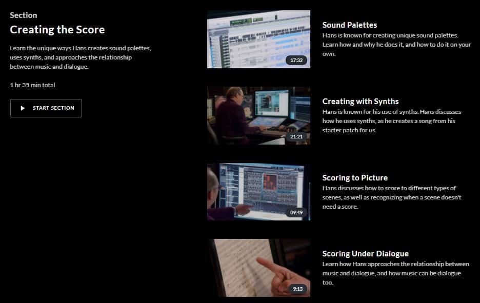 MasterClass Hans Zimmer Creating the Score