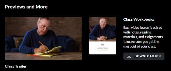 MasterClass James Patterson Workbook