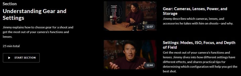 MasterClass Jimmy Chin Understanding Gear and Settings