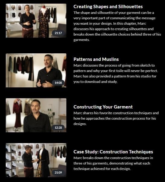 MasterClass Marc Jacobs Developing Designs 2