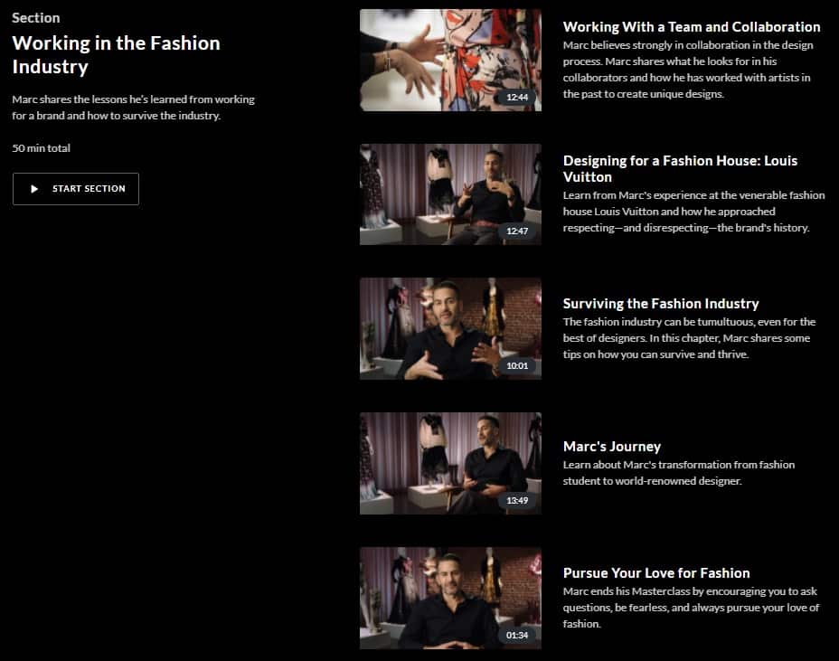 MasterClass Marc Jacobs Working in the Fashion Industry