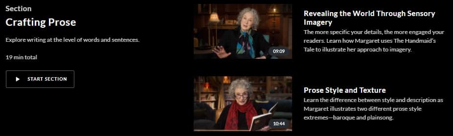 MasterClass Margaret Atwood Crafting Prose