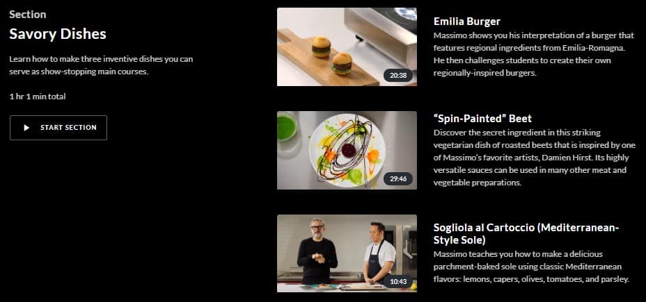 MasterClass Massimo Bottura Savory Dishes