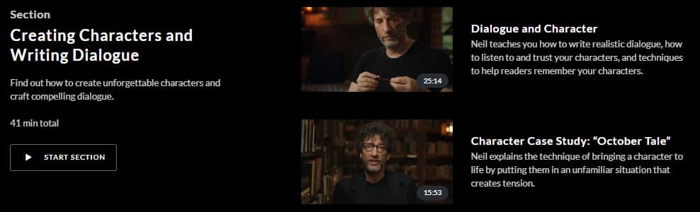 MasterClass Neil Gaiman Creating Characters