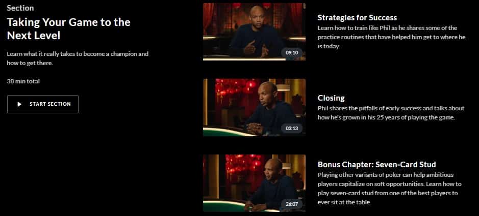 MasterClass Phil Ivey Take Game to the Next Level