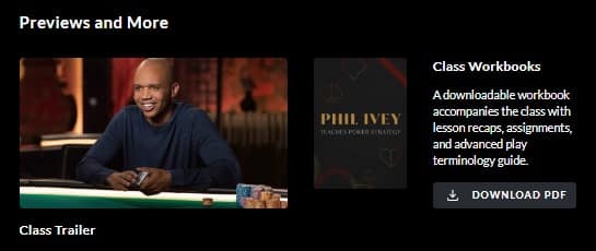 MasterClass Phil Ivey Workbook