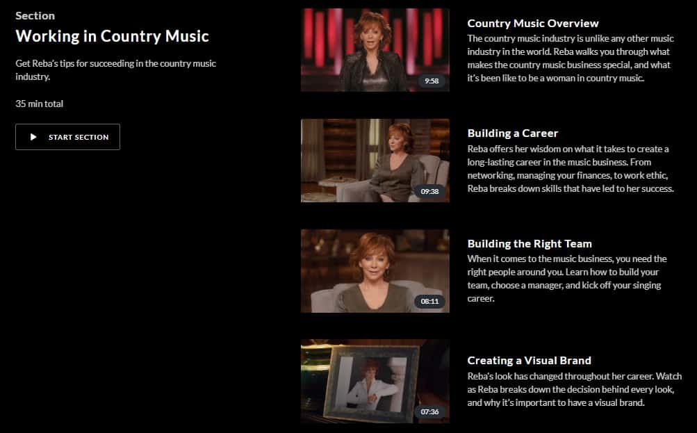 MasterClass Reba McEntire Working In Country Music