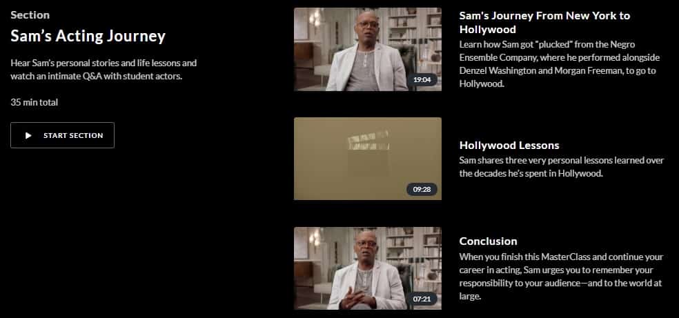 MasterClass Samuel L. Jackson Acting Journey