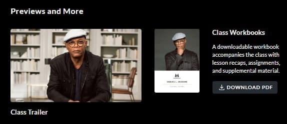 MasterClass Samuel L. Jackson Workbook