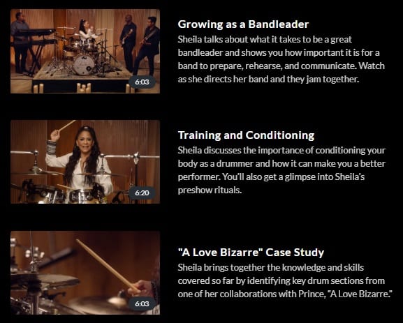 MasterClass Sheila E. Drumming Training