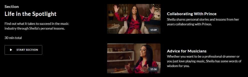 MasterClass Sheila E. Life in the Spotlight