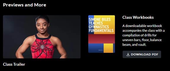 MasterClass Simone Biles Workbook