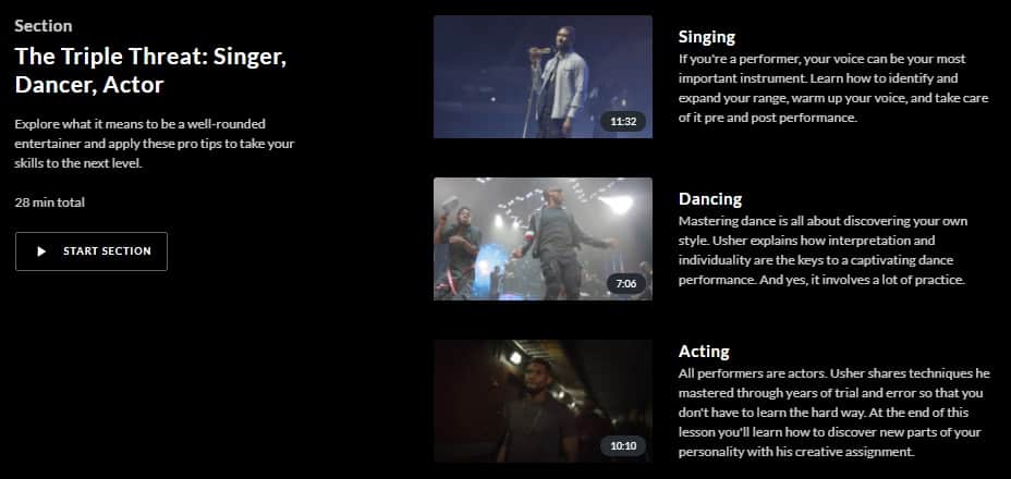 MasterClass Usher Triple Threat Singer Dancer Actor