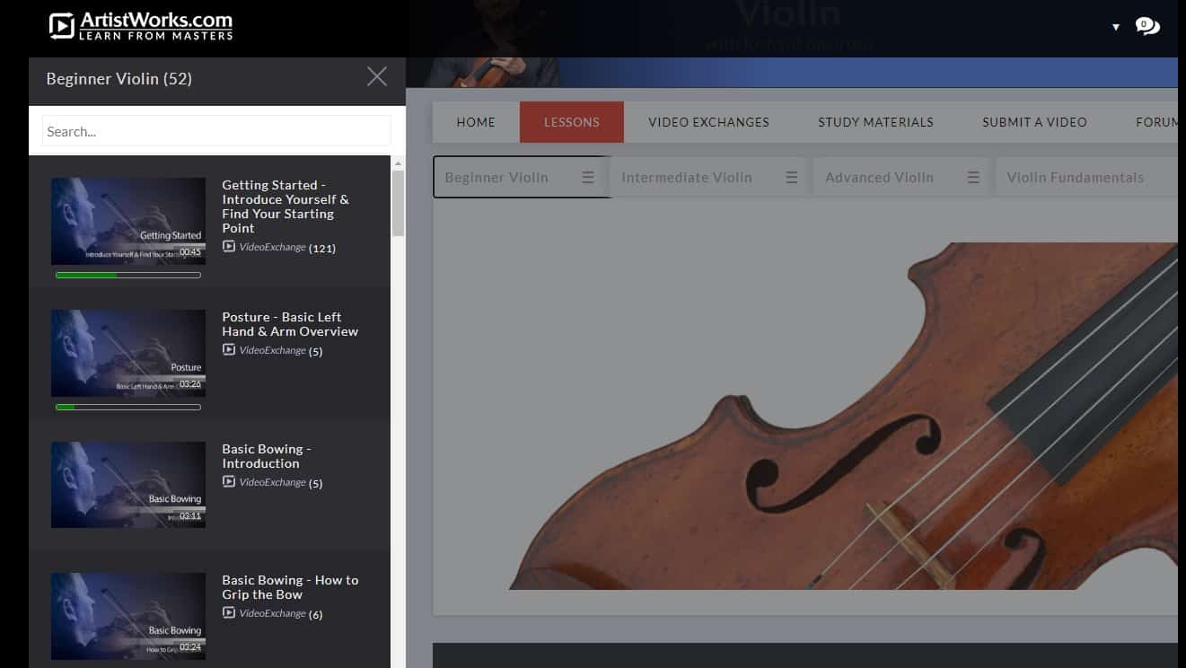 ArtistWorks Violin Lessons 