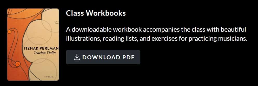 Masterclass violin class workbooks